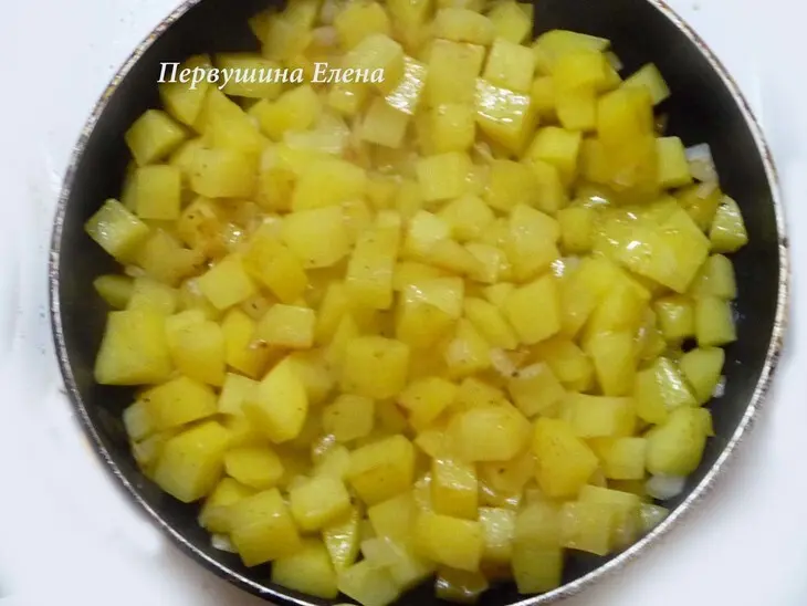 Картофельная тортилья с помидорами и отрубями: шаг 7