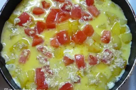 Картофельная тортилья с помидорами и отрубями: шаг 9