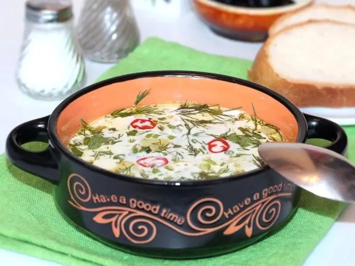 Картофельный суп со сливочным сыром и эстрагоном: шаг 7