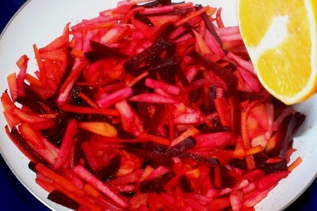 Фруктово-овощной салат "теплая осень": шаг 6