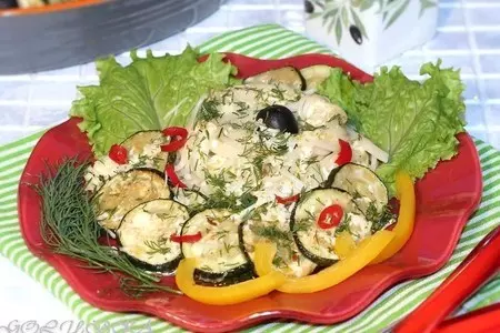 Макароны с цуккини сыром и мятой: шаг 8