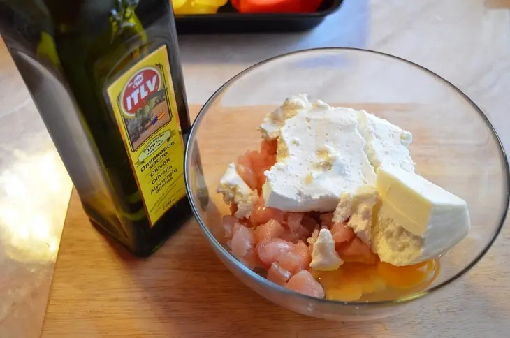 Фаршированные перцы с адыгейским сыром и индейкой: шаг 3