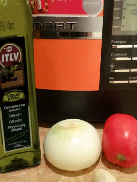 Средиземноморский суп с морепродуктами, бобовыми и рисом: шаг 1