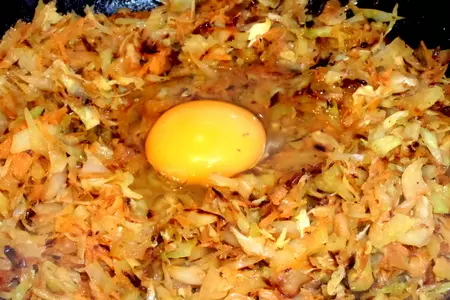 Пирог с капустой на полезном тесте: шаг 6