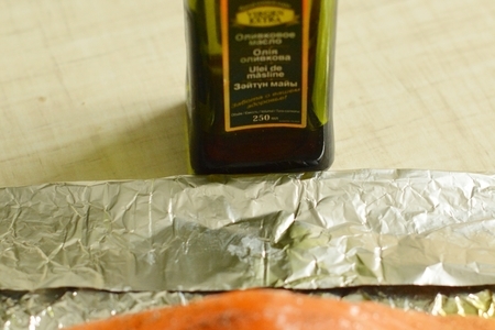Запеченный лосось со шпинатом и пенкой из цветной капусты.: шаг 3