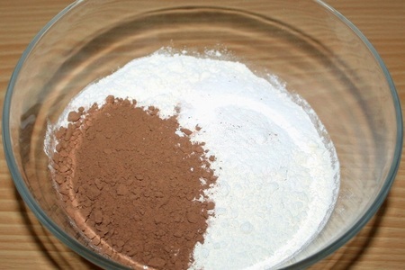 Шоколадное овсяное печенье с творожно-кокосовой начинкой: шаг 1