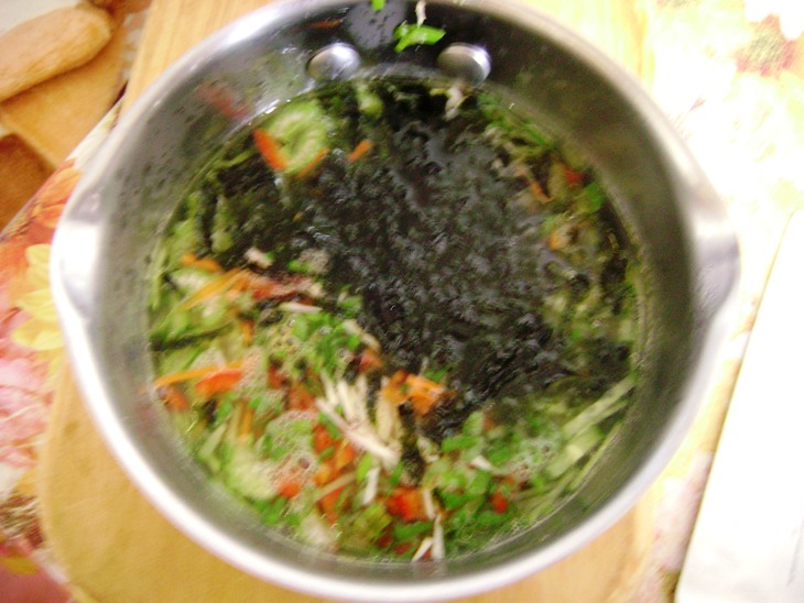 Овощной сырой суперполезный суп.: шаг 3