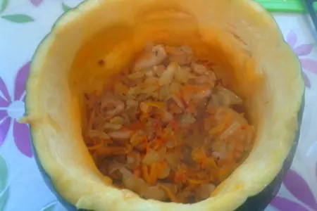 Плов в тыкве: шаг 4