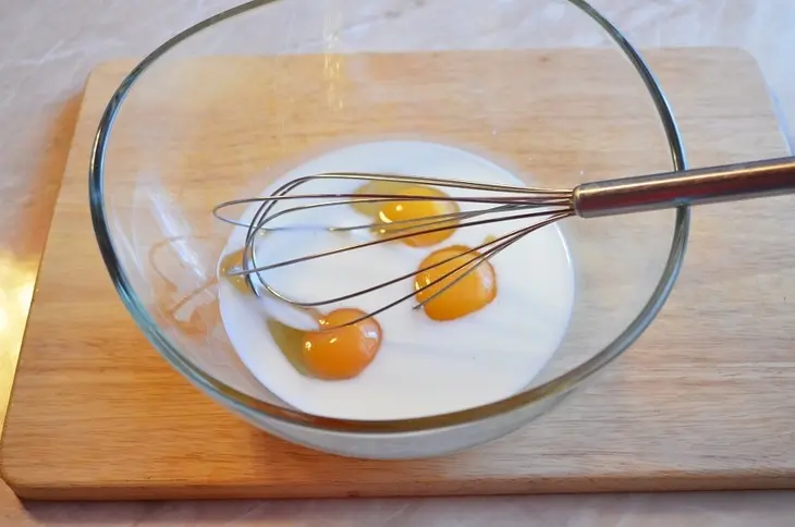 Омлет с брюссельской капустой.: шаг 4