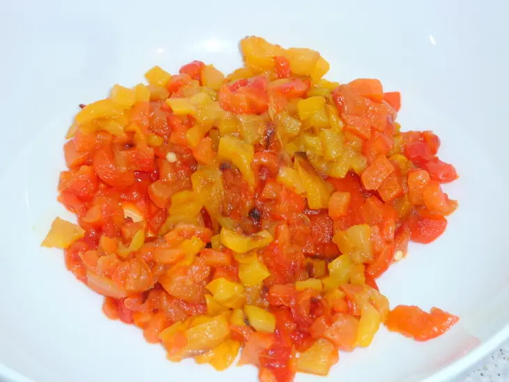 Мelitzanosalata (салат из запеченных овощей) с острова родос: шаг 2