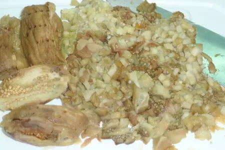 Мelitzanosalata (салат из запеченных овощей) с острова родос: шаг 3