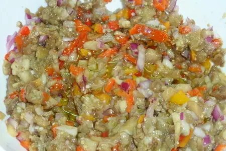 Мelitzanosalata (салат из запеченных овощей) с острова родос: шаг 5