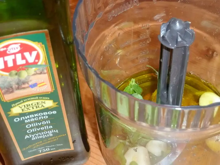 Мelitzanosalata (салат из запеченных овощей) с острова родос: шаг 6
