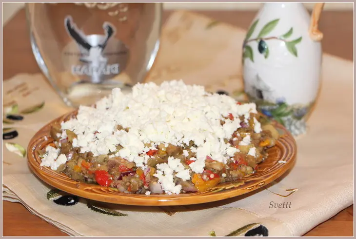 Мelitzanosalata (салат из запеченных овощей) с острова родос: шаг 8