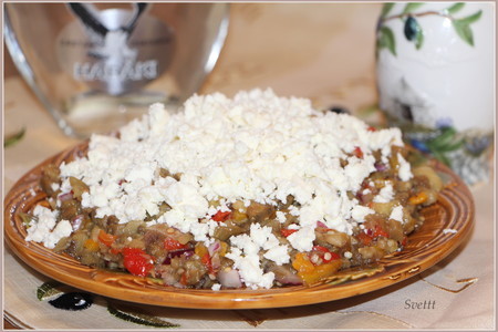 Мelitzanosalata (салат из запеченных овощей) с острова родос: шаг 9
