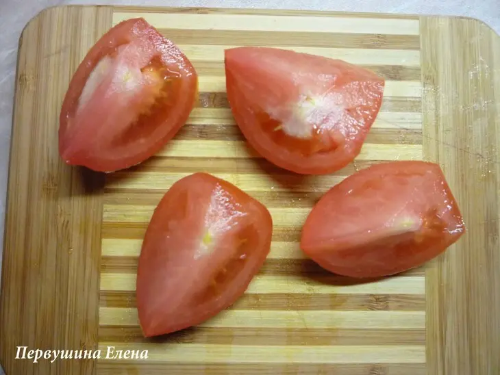 Салат овощной с форелью и оливками "себе любимой": шаг 7