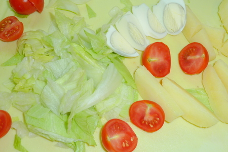 Фантазия на тему салата "нисуаз" или пикантный салат с уткой: шаг 5