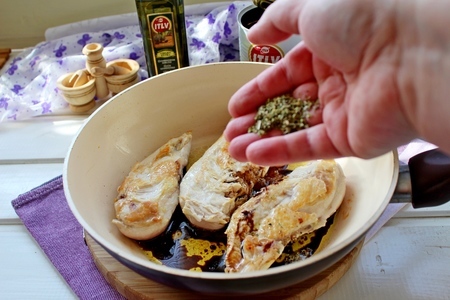 Куриное филе с маслинами и вялеными томатами: шаг 6