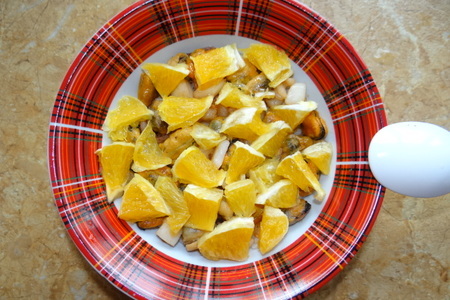 Рисовый салат с апельсинами и морепродуктами: шаг 4