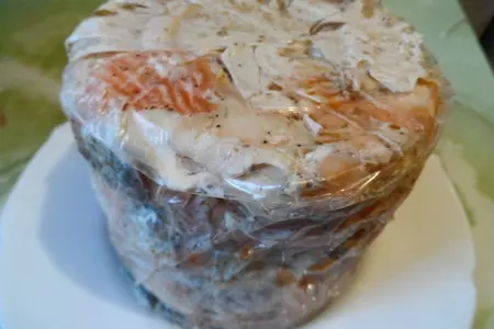Рыбный рулет-ветчина.: шаг 4