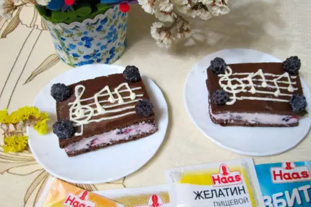 Шоколадный торт "ежевичка": шаг 7
