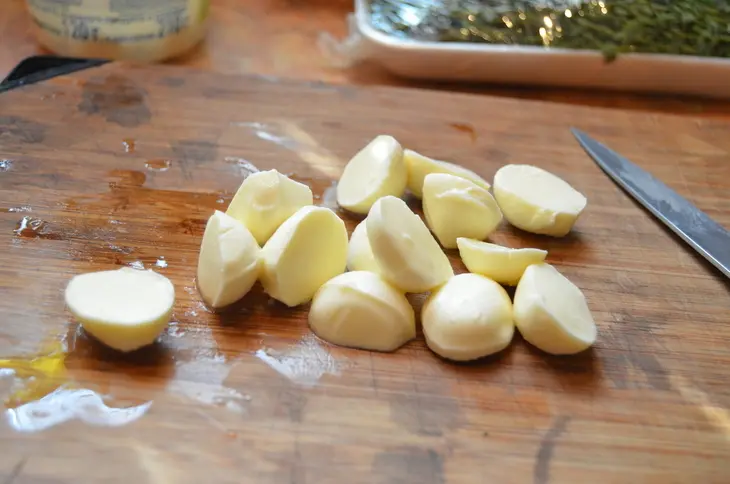 Зеленый салат с оливками и соусом тартар: шаг 5