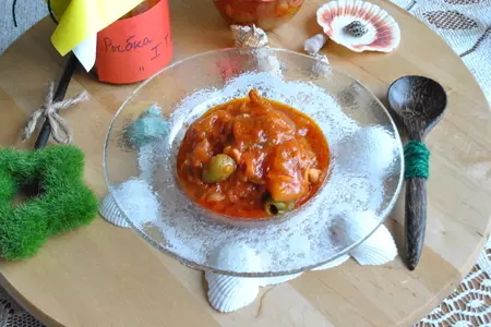 Пресервы из скумбрии в томатном соусе с оливками и тыквой «чего хотят женщины?»: шаг 9