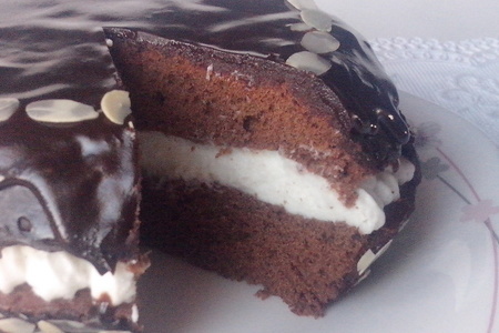 Быстрый шоколадный тортик: шаг 9