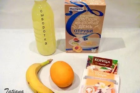 Коктейль утренний с овсяными отрубями: шаг 1