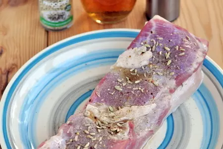 Запеченный свиной рулет (arista in porchetta): шаг 2
