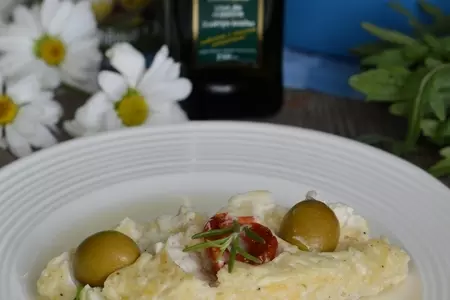 Творожная запеканка с оливками, вялеными томатами и розмарином: шаг 4
