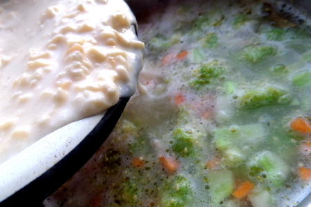 Сырный суп с овощами и оливками: шаг 6