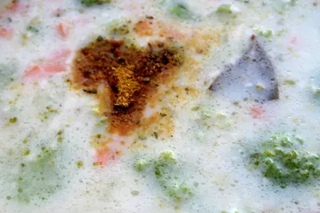 Сырный суп с овощами и оливками: шаг 7