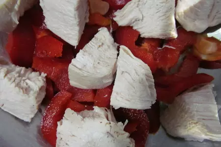 Салат из цветной капусты с курицей: шаг 1