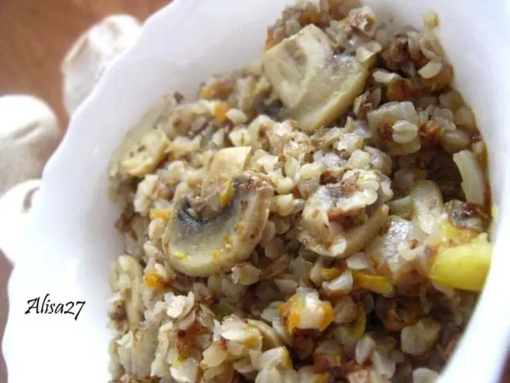 Гречневая каша с овощами и грибами: шаг 5