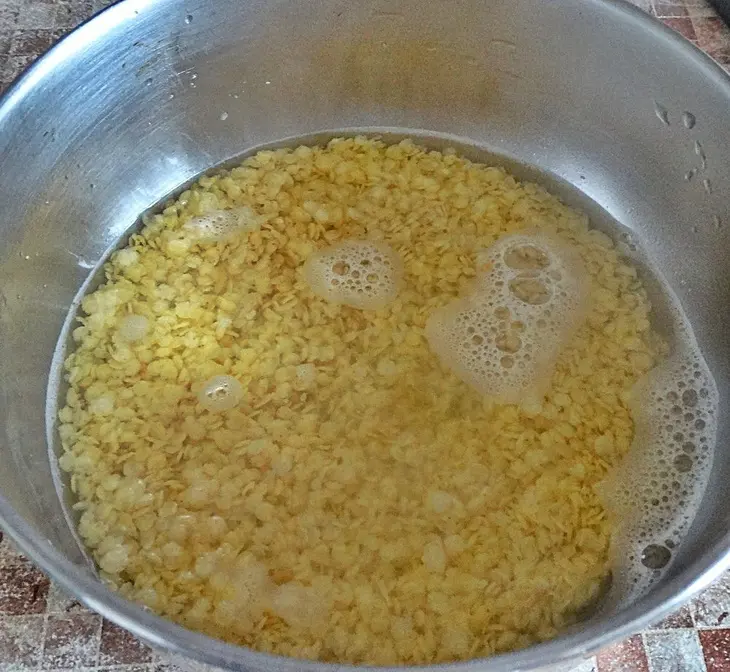 Пшённые хлопья с беконом и тыквой.: шаг 3