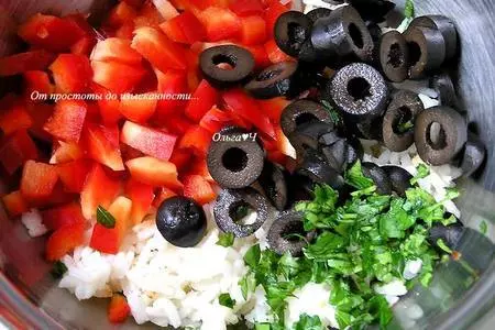 Рисовый салат с маслинами, сладким перцем и апельсином: шаг 1