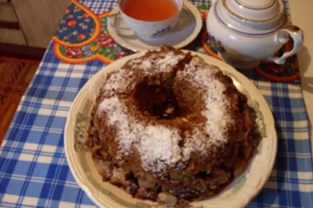 Кекс с яблоками и голубикой: шаг 7