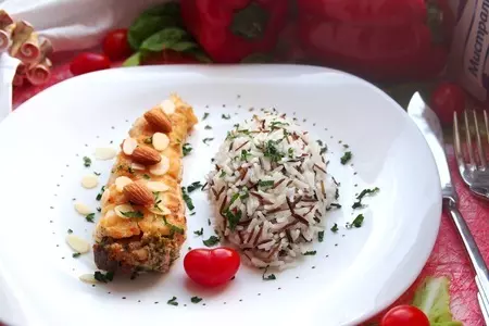 Миндальная камбала с рисом басмати mix за 15 минут: шаг 7