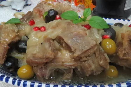 Ароматный ягненок с маслинами и оливками: шаг 8