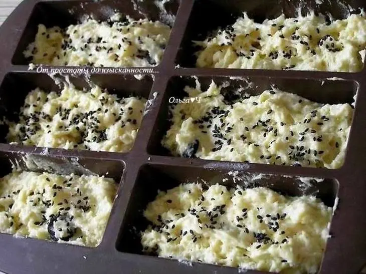 Сырные булочки с маслинами и кунжутом: шаг 4