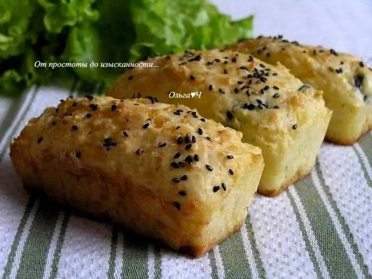 Сырные булочки с маслинами и кунжутом: шаг 6
