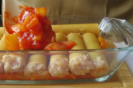 Каннеллони в томатном соусе с тыквой: шаг 7