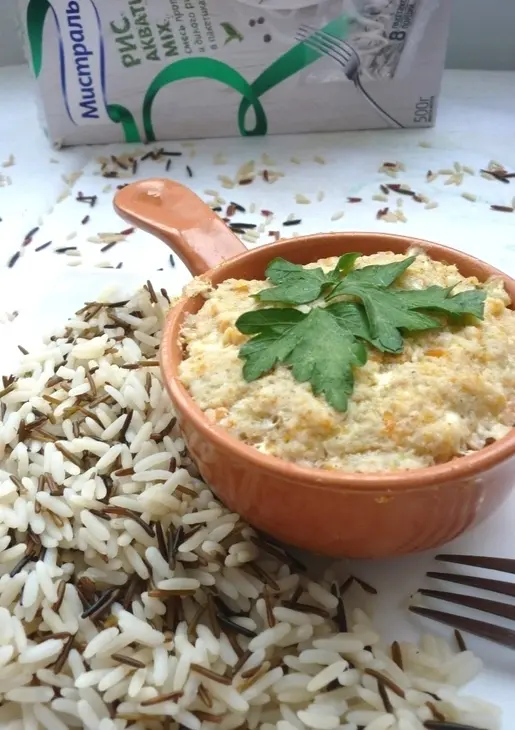 Рыба на пару с сыром и рисом акватика mix за 30 минут: шаг 6