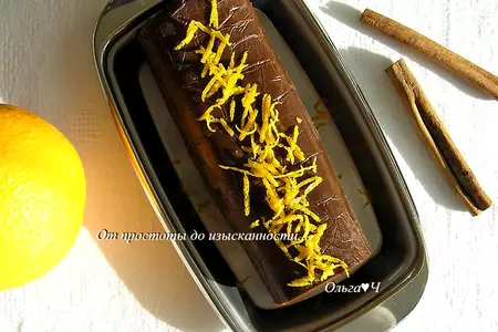 Шоколадное масло с корицей и апельсиновой цедрой: шаг 4