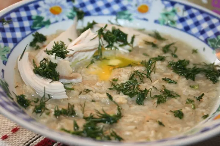 Густой овсяный суп на курином бульоне: шаг 5