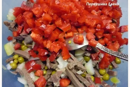 Салат "сердцеедка": шаг 4