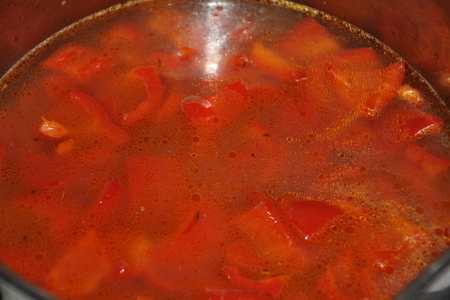 Консоме из красного перца (consommé de poivrons rouges): шаг 3
