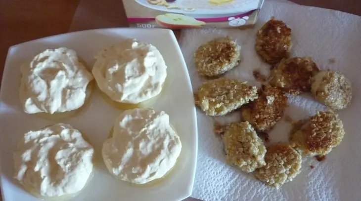 Творожный десерт с бананами в хлопьях: шаг 5