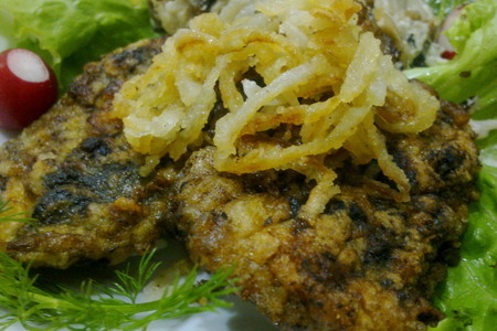 Рис жасмин со сливочно-грибным соусом и отбивные из говяжьей печени. ужин за 15 минут: шаг 8